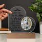 Lighted Dog Memorial Heart Plaque-[Heartfelt Family Gift]
