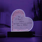 Custom Mother Daughter Lighted Heart Plaque - Personalized and Heartwarming-[Heartfelt Family Gift]