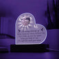 Lighted  Memorial Heart Plaque-[Heartfelt Family Gift]