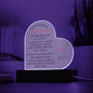Soulmate Lighted Acrylic Heart Gift for Wife Girlfriend Husband-[Heartfelt Family Gift]