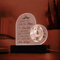 Lighted Dog Memorial Heart Plaque-[Heartfelt Family Gift]