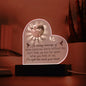 Lighted  Memorial Heart Plaque-[Heartfelt Family Gift]
