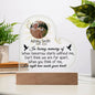 Lighted  Memorial Heart Plaque-[Heartfelt Family Gift]