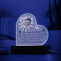 Lighted  Memorial Heart Plaque-[Heartfelt Family Gift]
