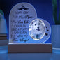 Lighted Dog Memorial Heart Plaque-[Heartfelt Family Gift]