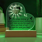Lighted  Memorial Heart Plaque-[Heartfelt Family Gift]