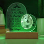 Lighted Dog Memorial Heart Plaque-[Heartfelt Family Gift]