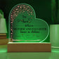 Custom Mother Daughter Lighted Heart Plaque - Personalized and Heartwarming-[Heartfelt Family Gift]