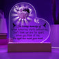 Lighted  Memorial Heart Plaque-[Heartfelt Family Gift]
