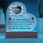 Lighted  Memorial Heart Plaque-[Heartfelt Family Gift]