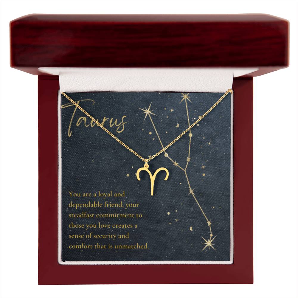 Taurus Astrologic Sign Birthday Necklace