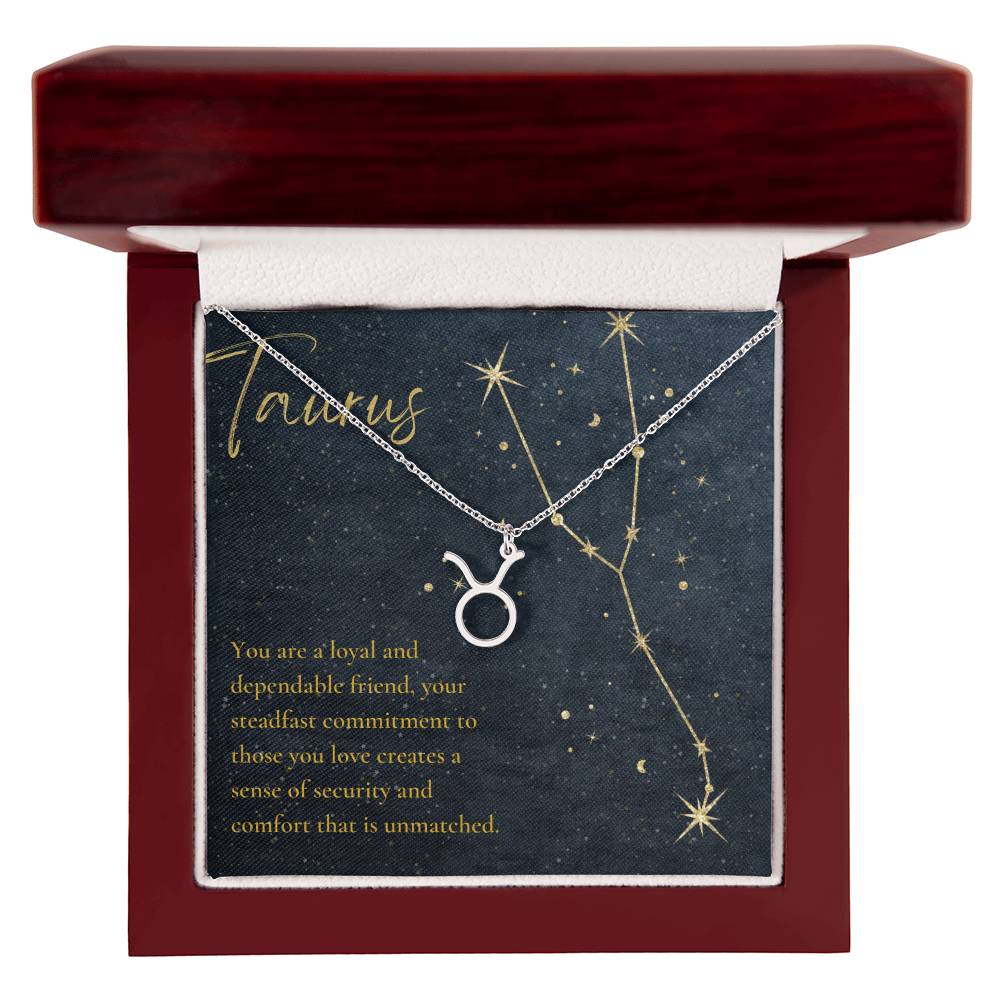 Taurus Astrologic Sign Birthday Necklace