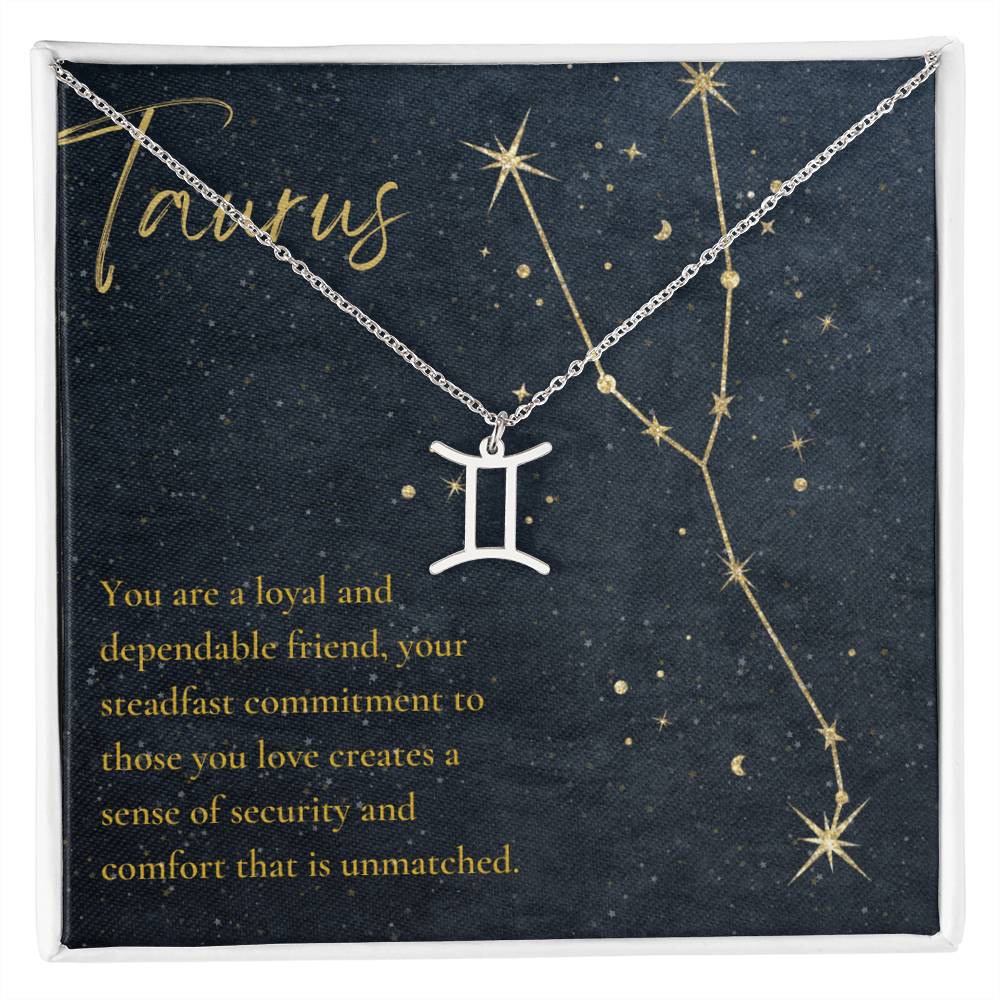 Taurus Astrologic Sign Birthday Necklace