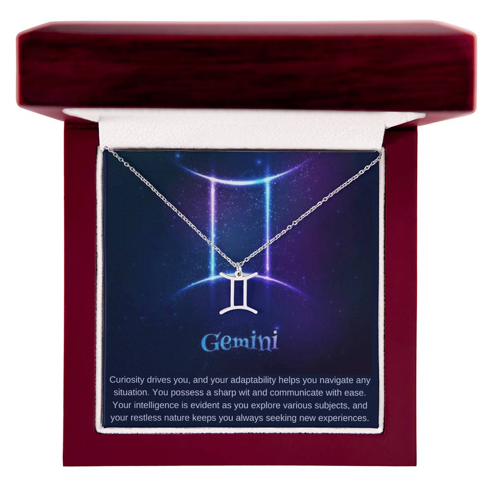 Gemini Birthday Horoscope Sign Necklace