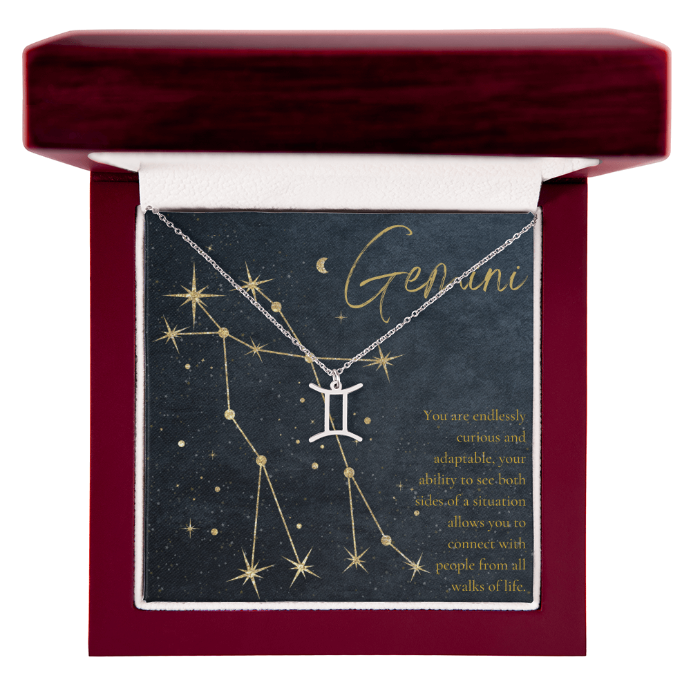 Gemini Horoscope Birthday Necklace