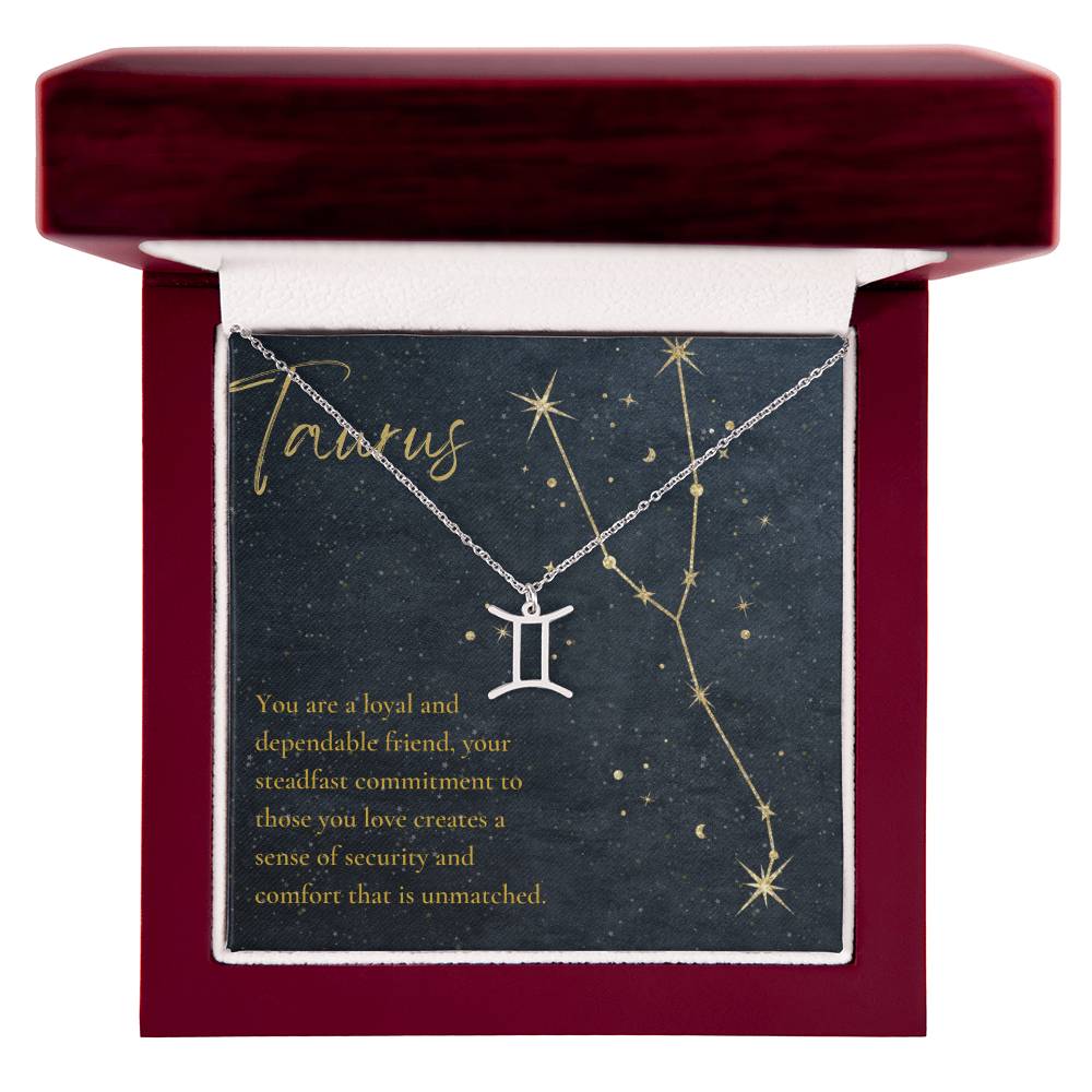 Taurus Astrologic Sign Birthday Necklace