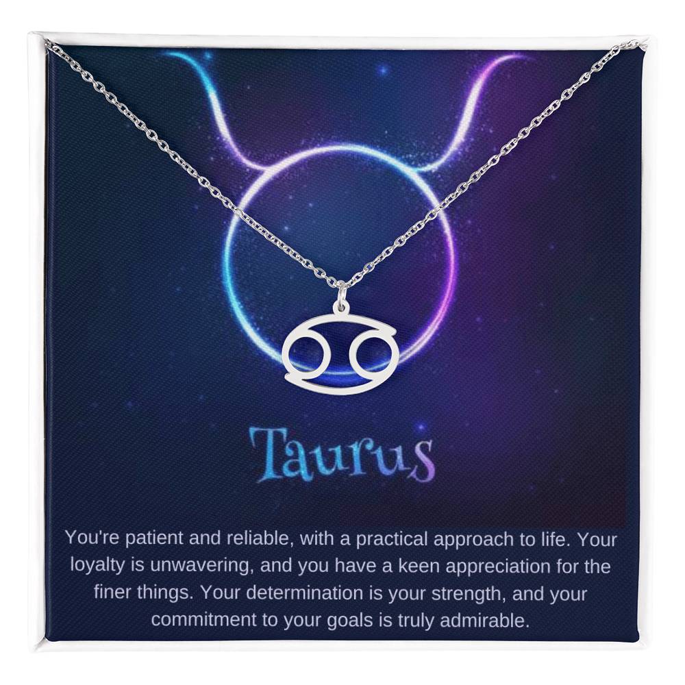 Taurus Astrological Sign Birthday Necklace