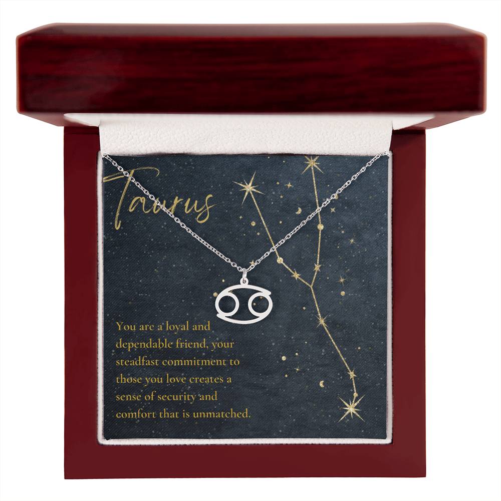 Taurus Astrologic Sign Birthday Necklace