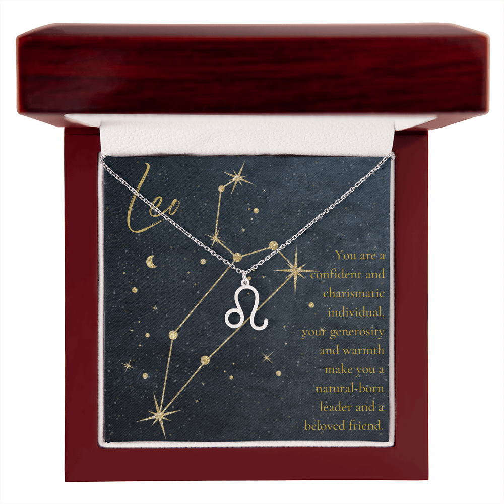 Leo Birthday Astrology Sign Necklace