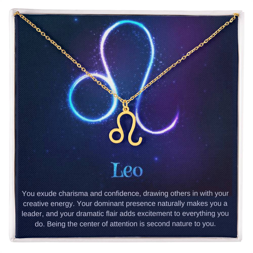 Leo Birthday Astrology Sign Necklace