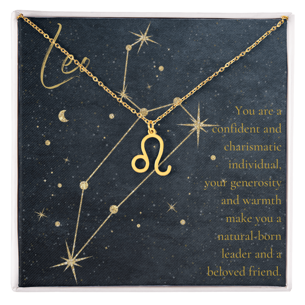 Leo Birthday Astrology Sign Necklace