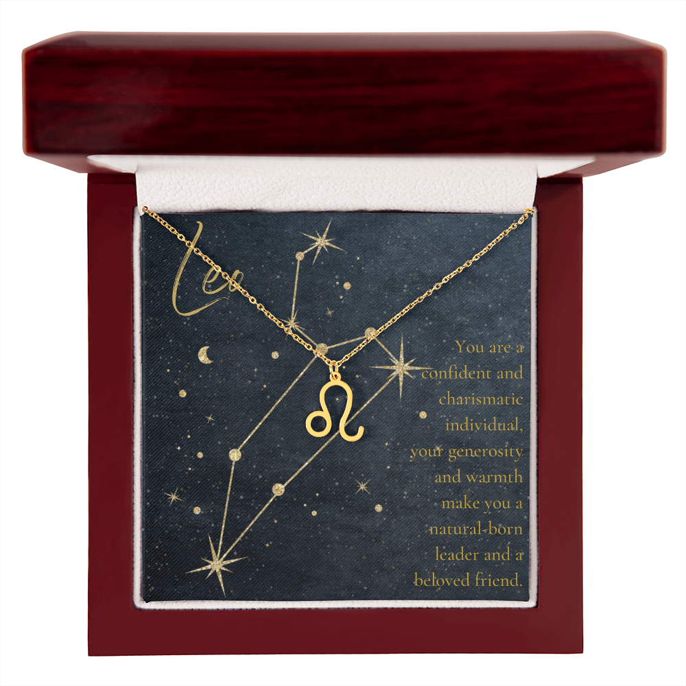 Leo Birthday Astrology Sign Necklace