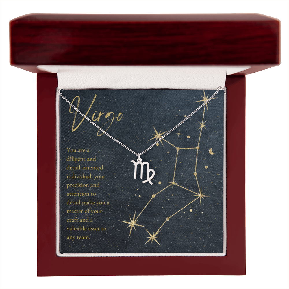 Virgo Astrology Birthday Necklace