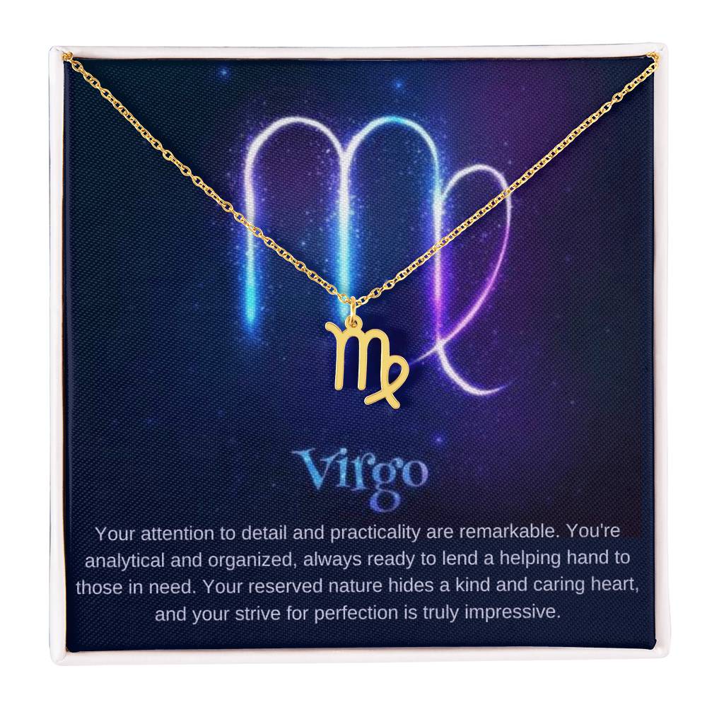 Virgo Astrology Birthday Necklace