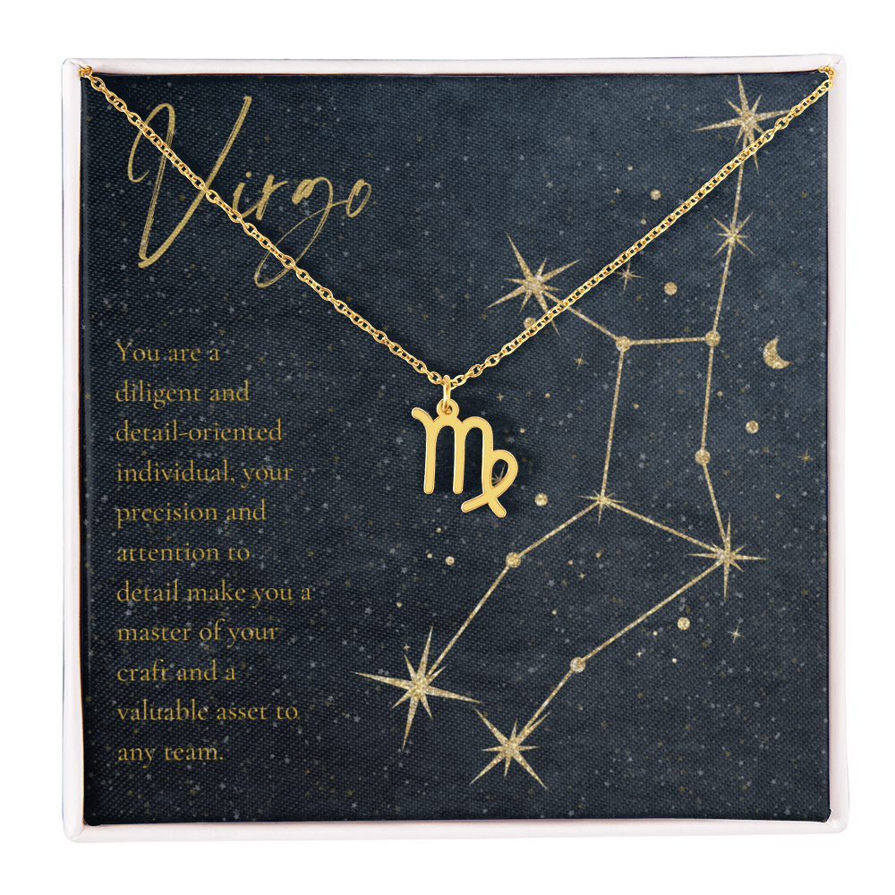 Virgo Astrology Birthday Necklace