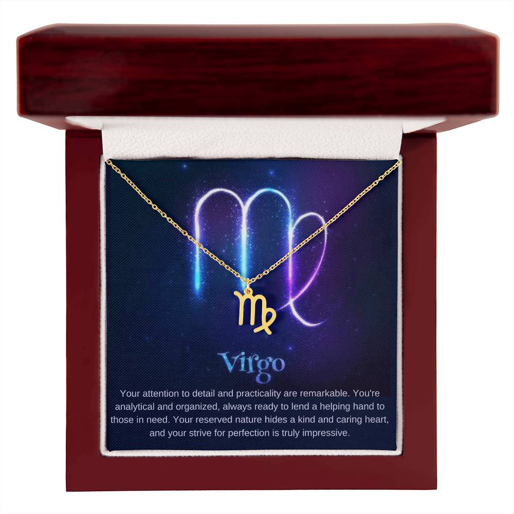 Virgo Astrology Birthday Necklace