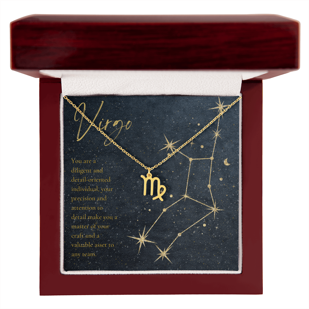 Virgo Astrology Birthday Necklace