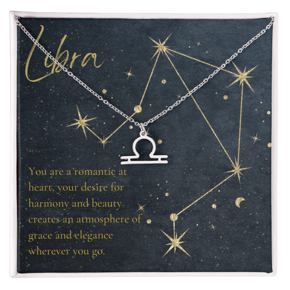 Libra Horoscope Sign Necklace