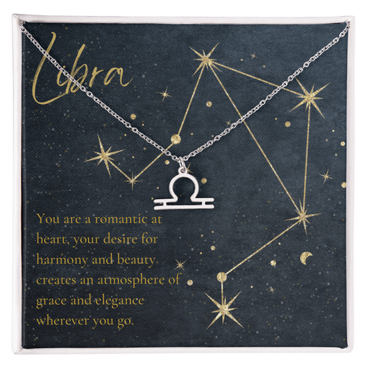 Libra Horoscope Sign Necklace
