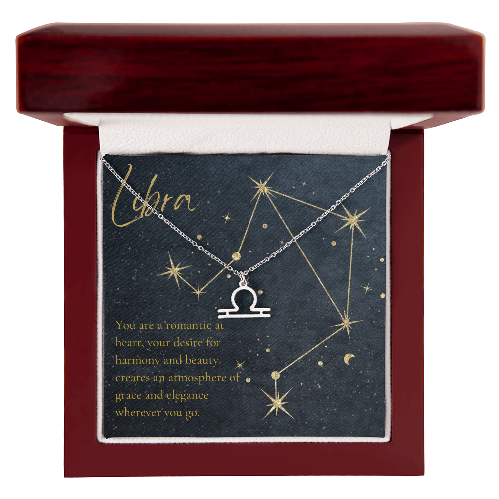 Libra Horoscope Sign Necklace