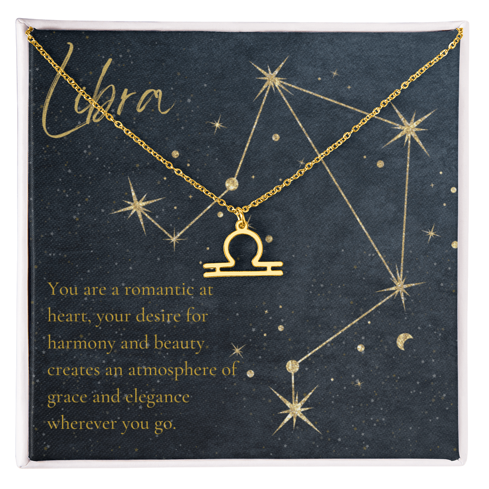 Libra Horoscope Sign Necklace