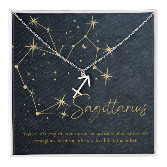 Sagittarius Birthday Astrology Necklace