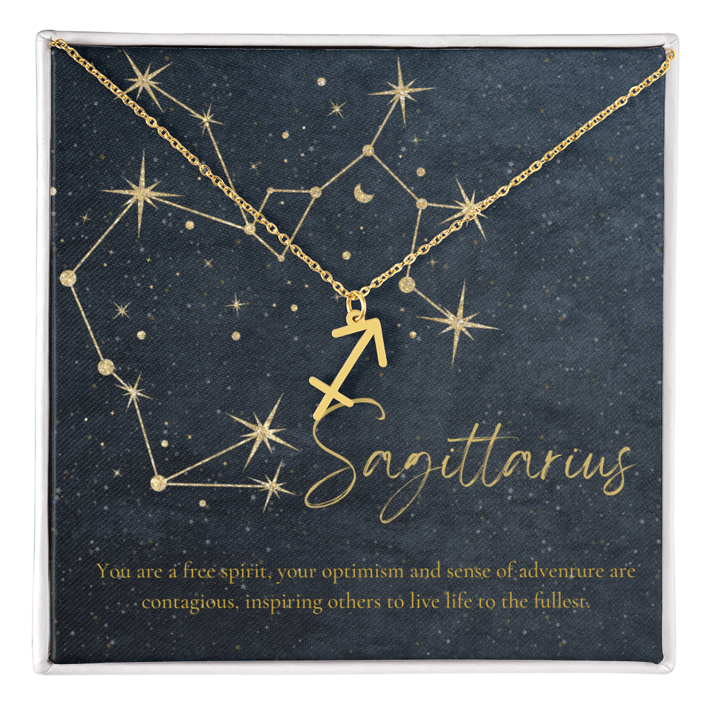 Sagittarius Birthday Astrology Necklace