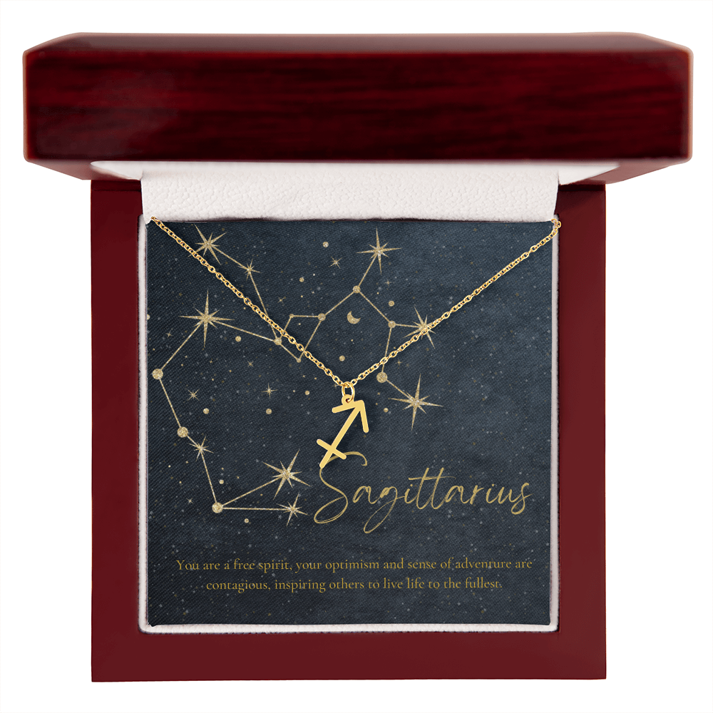 Sagittarius Birthday Astrology Necklace