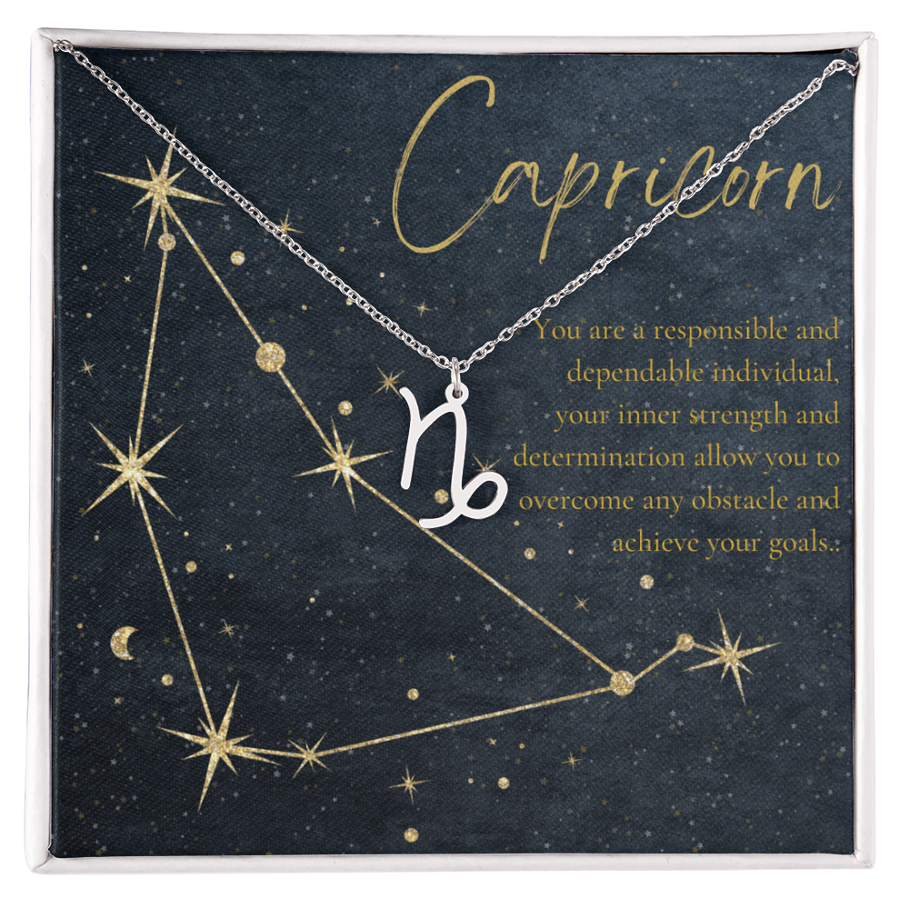 Capricorn Astrology Birthday Necklace