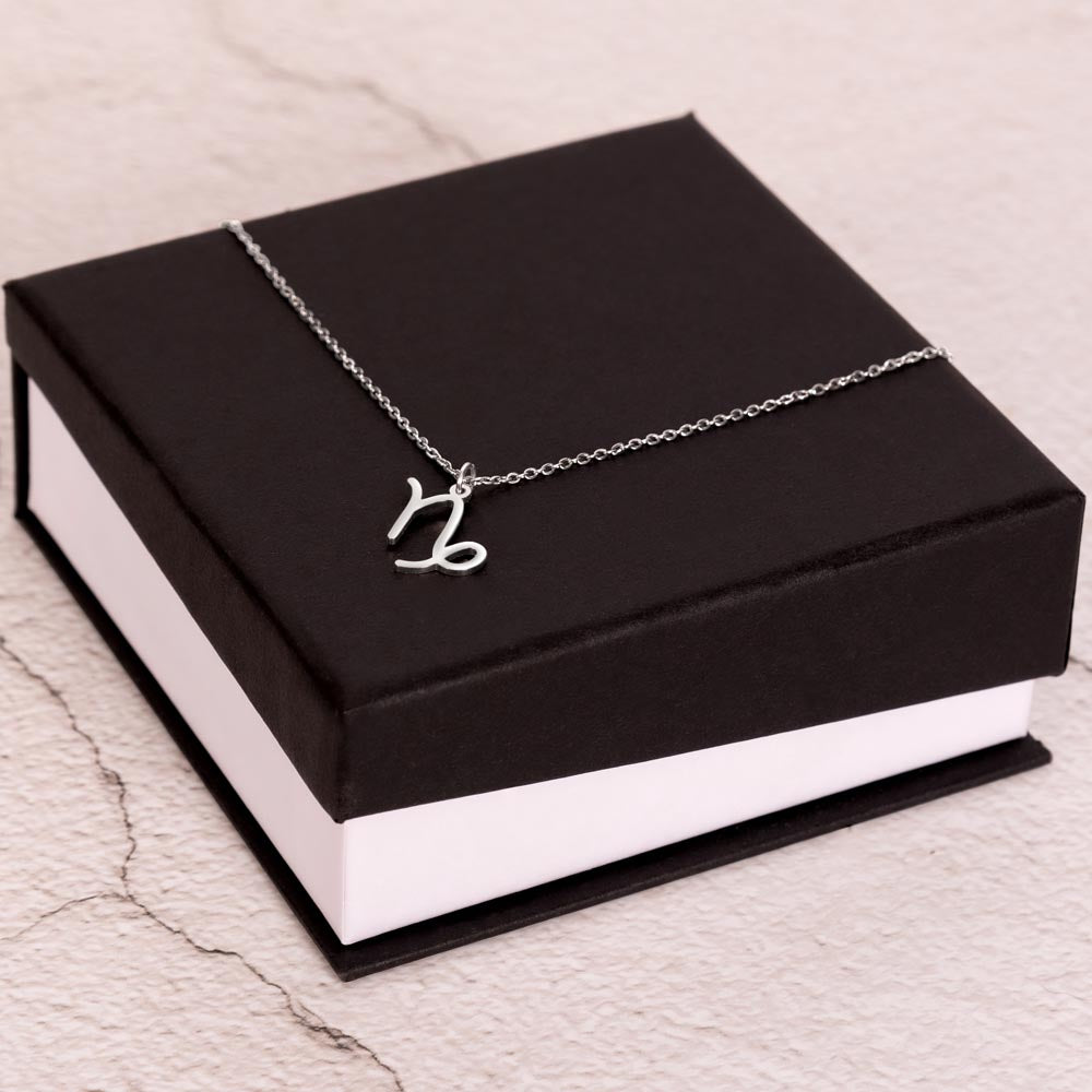 Capricorn Astrology Birthday Necklace