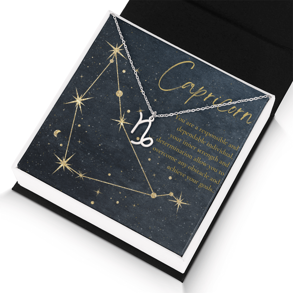 Capricorn Astrology Birthday Necklace