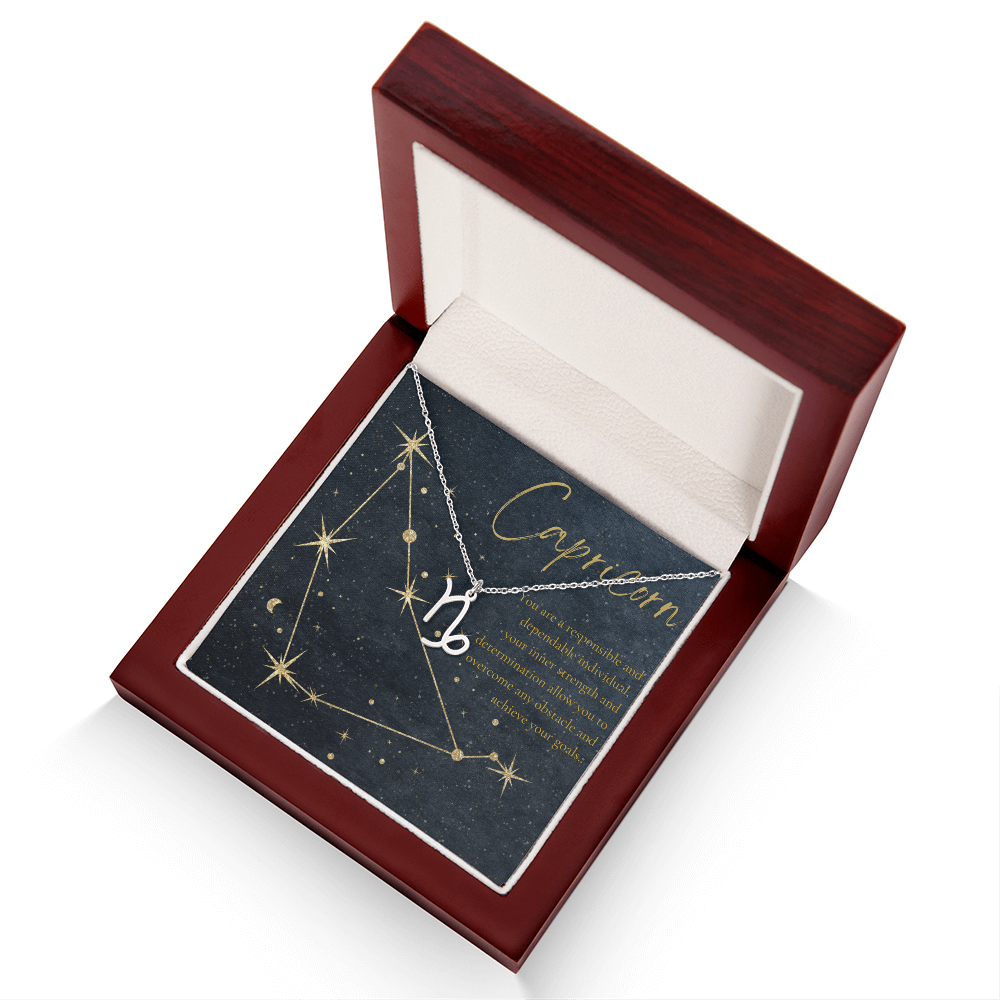 Capricorn Astrology Birthday Necklace