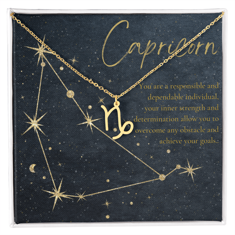 Capricorn Astrology Birthday Necklace