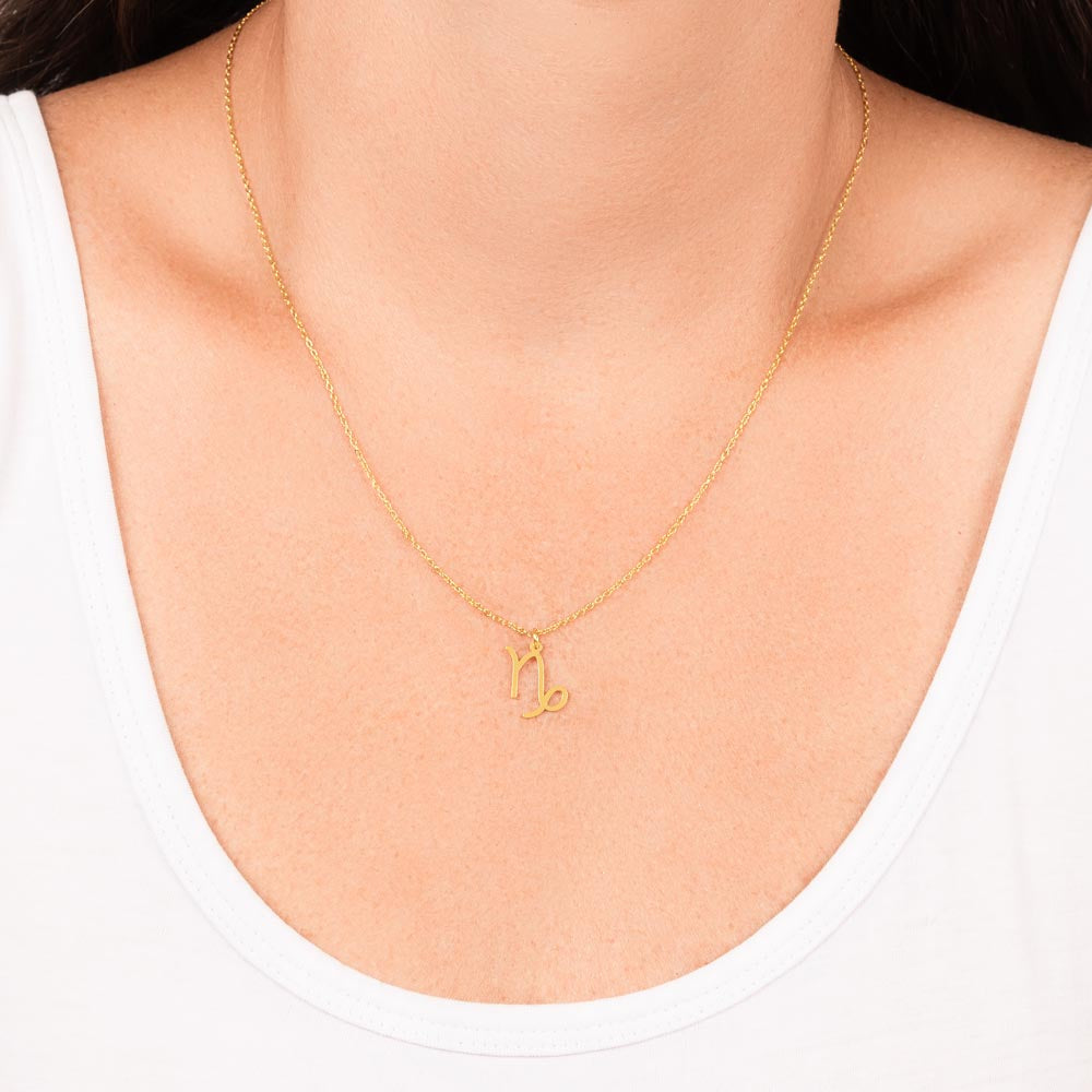 Capricorn Astrology Birthday Necklace