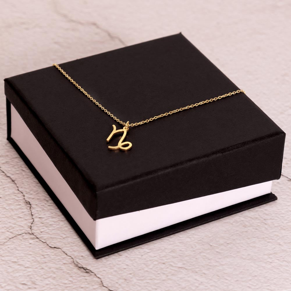 Capricorn Astrology Birthday Necklace