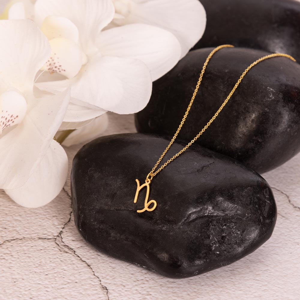 Capricorn Astrology Birthday Necklace