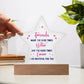 Best Friend Star Acrylic Plaque-[Heartfelt Family Gift]