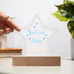 Sisters Star Acrylic Plaque-[Heartfelt Family Gift]