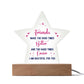 Best Friend Star Acrylic Plaque-[Heartfelt Family Gift]