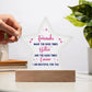 Best Friend Star Acrylic Plaque-[Heartfelt Family Gift]